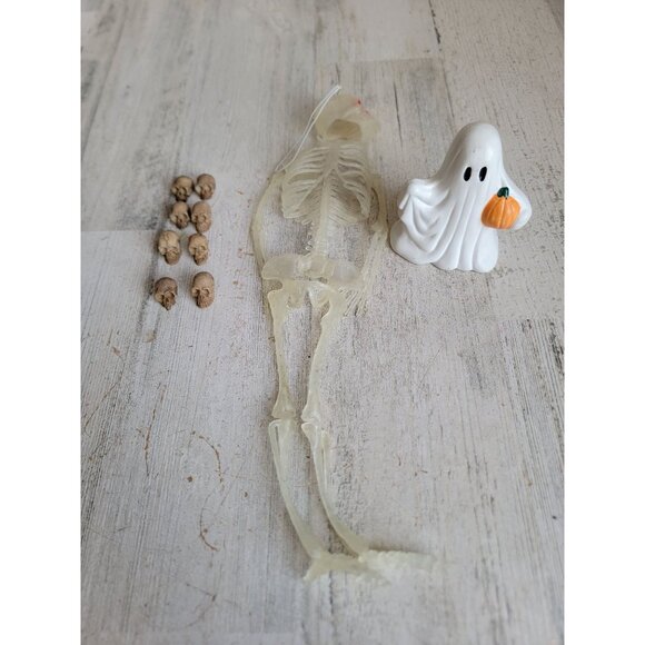 Halloween ghost skeleton skull home decor set figure hanging - Picture 1 of 11